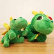 DRAGÓN DE SANT JORDI DE PELUCHE - DRACKI PEQUEÑO Y GRANDE